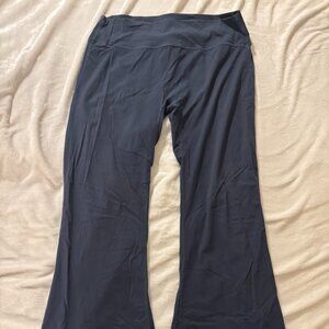 Plus Midnight Blue Sculpt High Waist Flare Yoga Pants